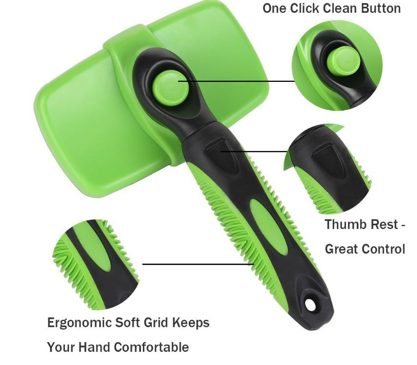 Easy Grooming, Less Mess – Self-Cleaning Pet Brush