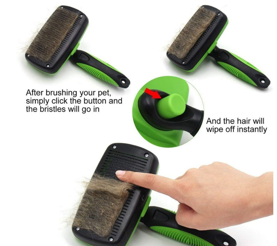 Easy Grooming, Less Mess – Self-Cleaning Pet Brush