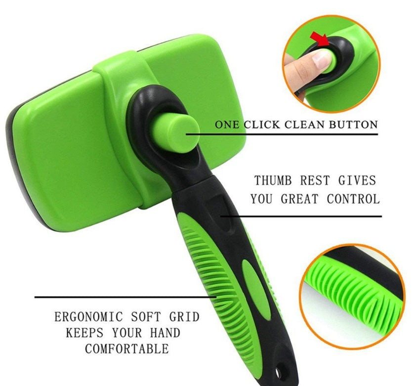 Easy Grooming, Less Mess – Self-Cleaning Pet Brush