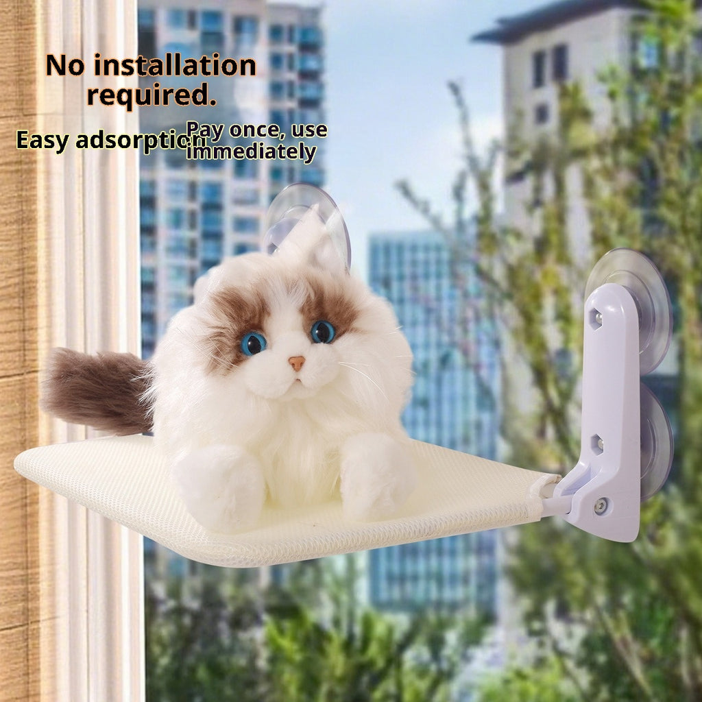 Happy Cats Relax Here – Window Hammock Bed