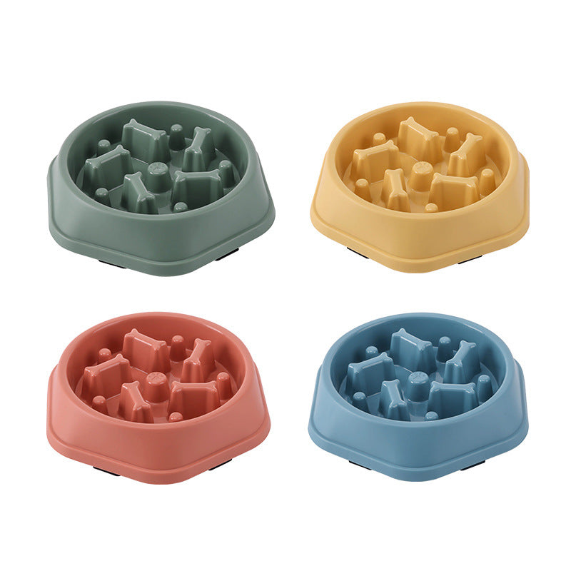 Slow Feeder Dog Bowl Anti Choke Pet Food Dish